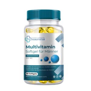Rheinische Arzneimittel Manufaktur Multivitamin-Softgel für Männer – 500 mg – 60 Softgels