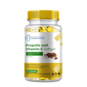 Propolis und Vitamin E Softgel – 600 mg – 60 Softgels