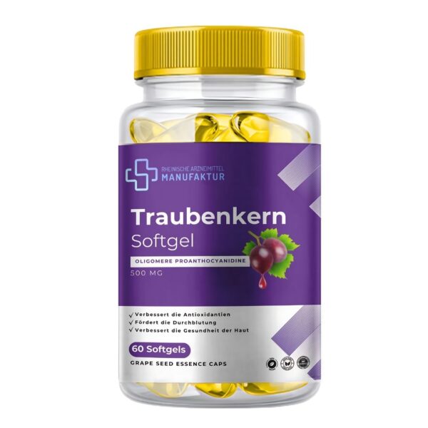 Traubenkern Softgel – 500 mg – 60 Softgels