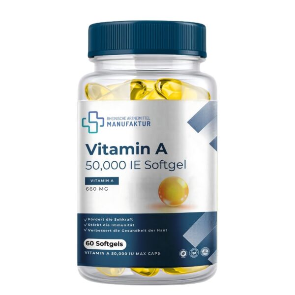 Vitamin A 50,000 IE Softgel – 660 mg – 60 Softgels