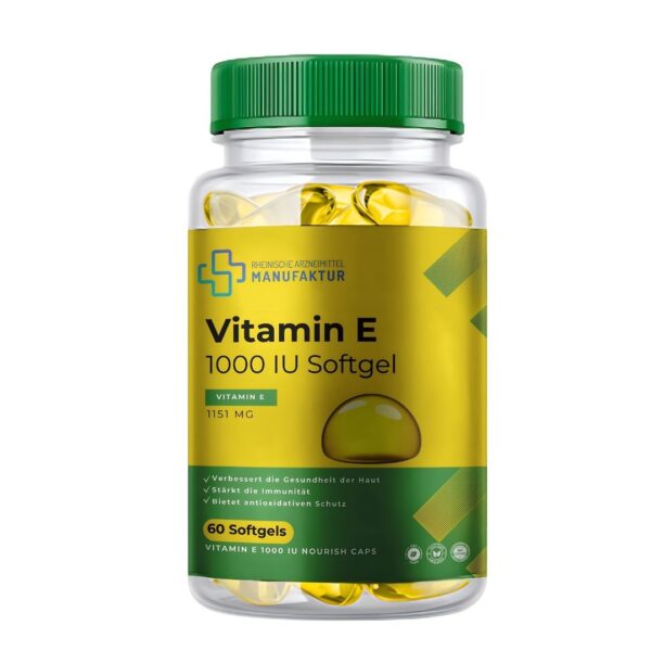 Vitamin E 1000 IU Softgel - 1151 mg - 60 Softgels