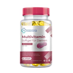 Multivitamin Softgel für Damen – 500 mg – 60 Softgels